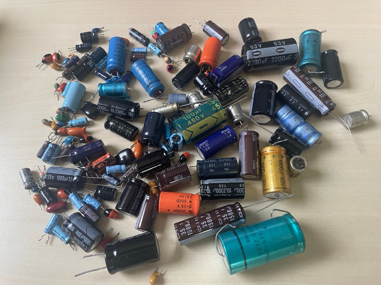 Condensator verzameling vintage, Ophalen, Gebruikt