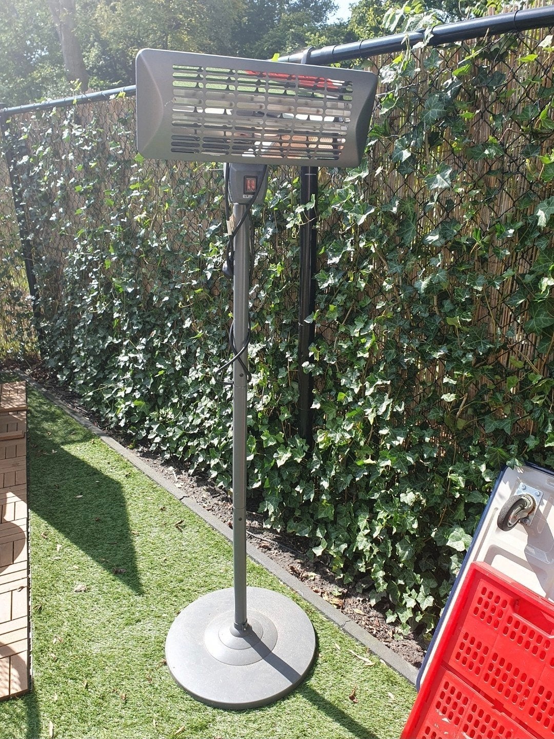 Eurom Q-time 2000S elektrische terrasverwarmer, Ophalen, Zo goed als nieuw, Elektrisch, Vloer