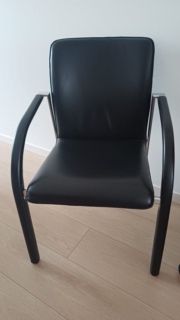 Eetkamerstoelen, Ophalen, Zwart, Nieuw, Leer