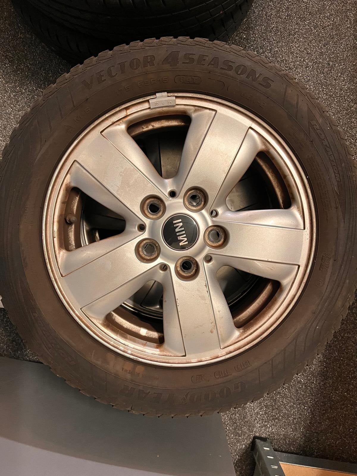 Mini one orgininele velgen met banden, Ophalen