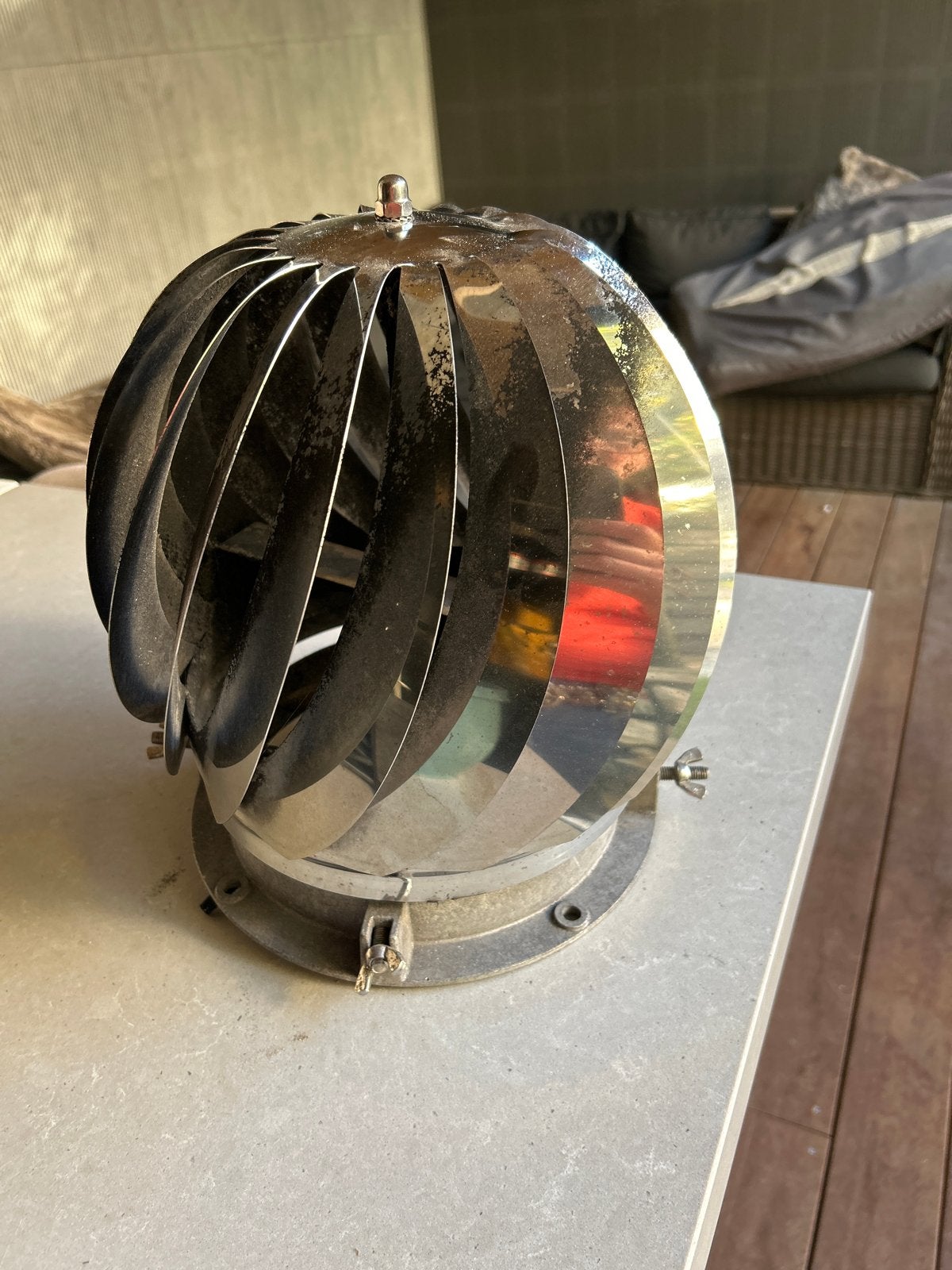 RVS schoorsteen aspirator, Ophalen of Verzenden, Gebruikt