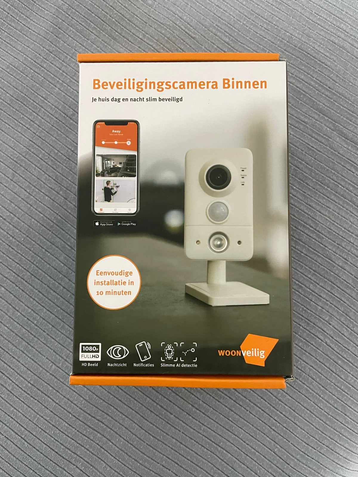 WoonVeilig Beveiligingscamera Binnen 1080p Full HD, Ophalen, Gebruikt, Binnencamera