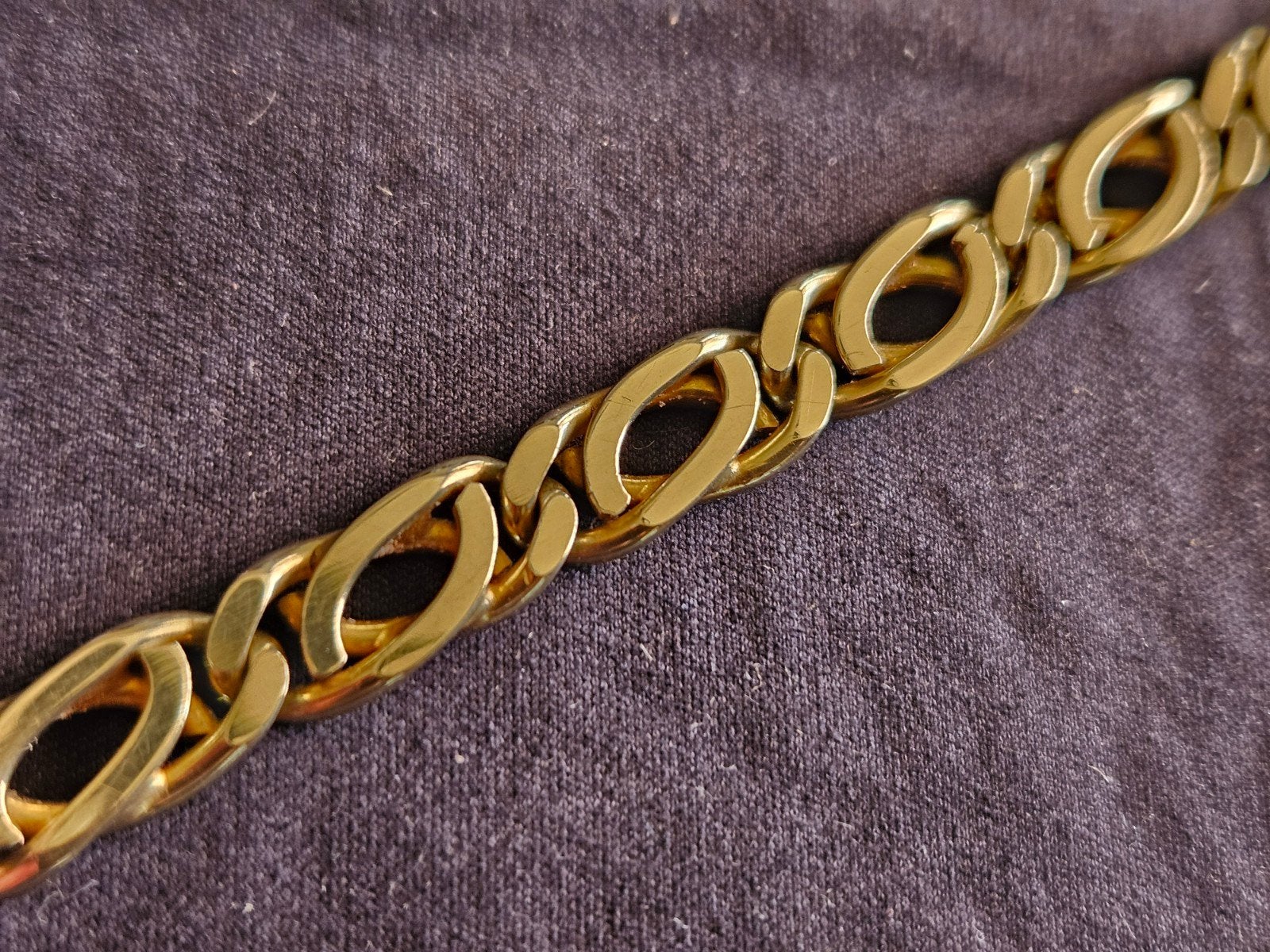 Massief gouden gourmet heren/dames armband — 14 karaat, Sieraden, Tassen en Uiterlijk, Ophalen of Verzenden, Zo goed als nieuw