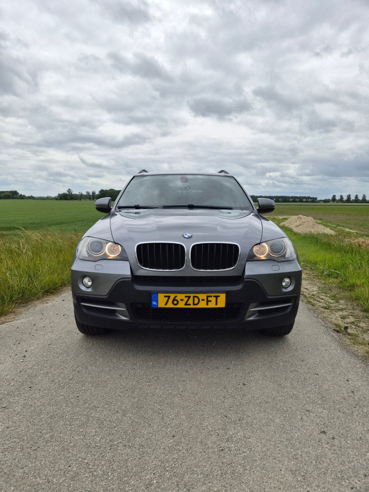 BMW X5 3.0 D Xdrive 2008 Grijs high exe, Auto's, BMW, X5, 2993 cc, 255 €/maand, Bruin