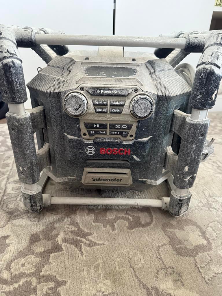 Bosch PowerBox bouwradio, Ophalen of Verzenden, Gebruikt, Bouwradio