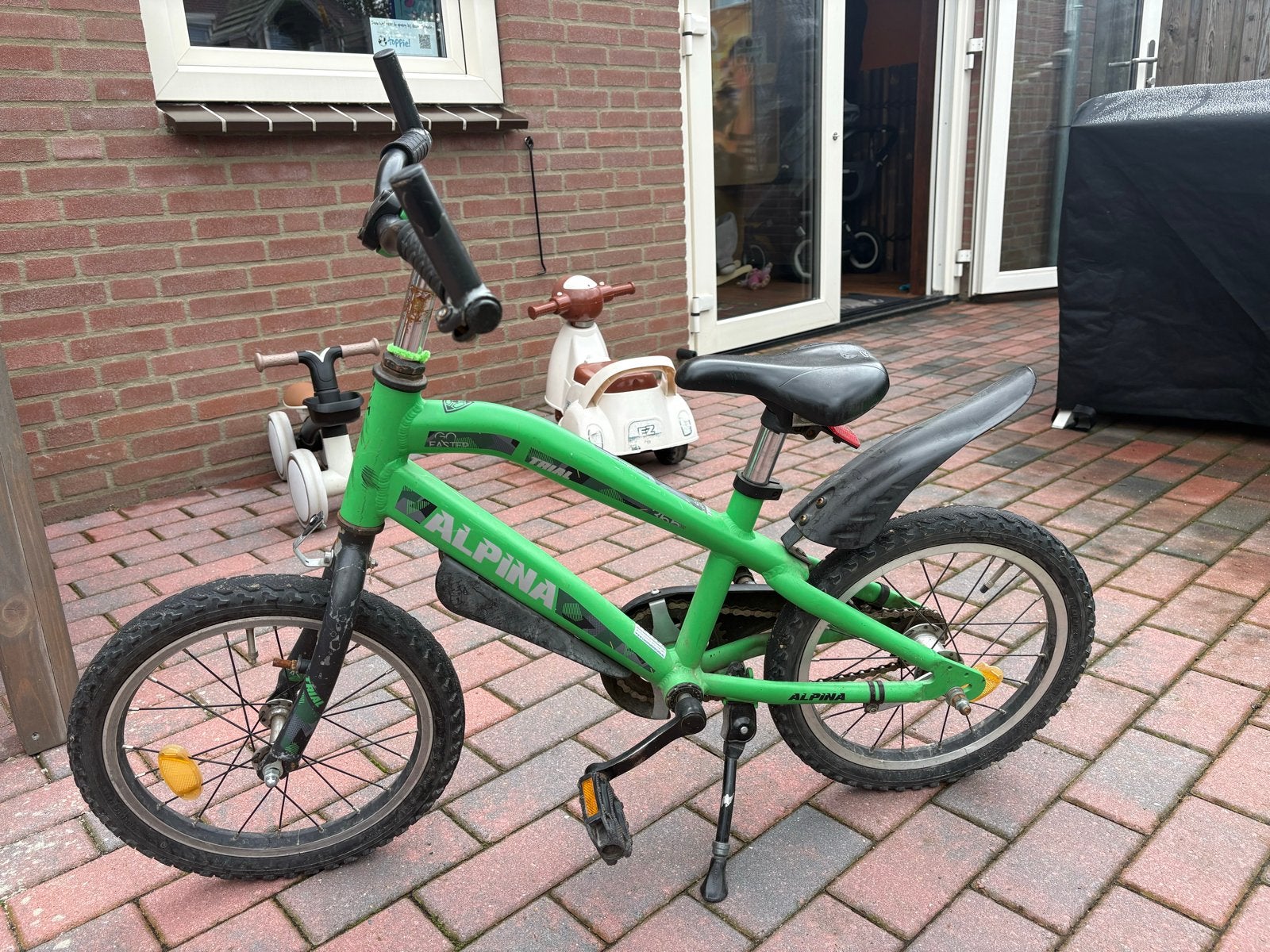 Alpina kinderfiets 16 inch - Gebruikt, Ophalen, Gebruikt, 16 tot 20 inch
