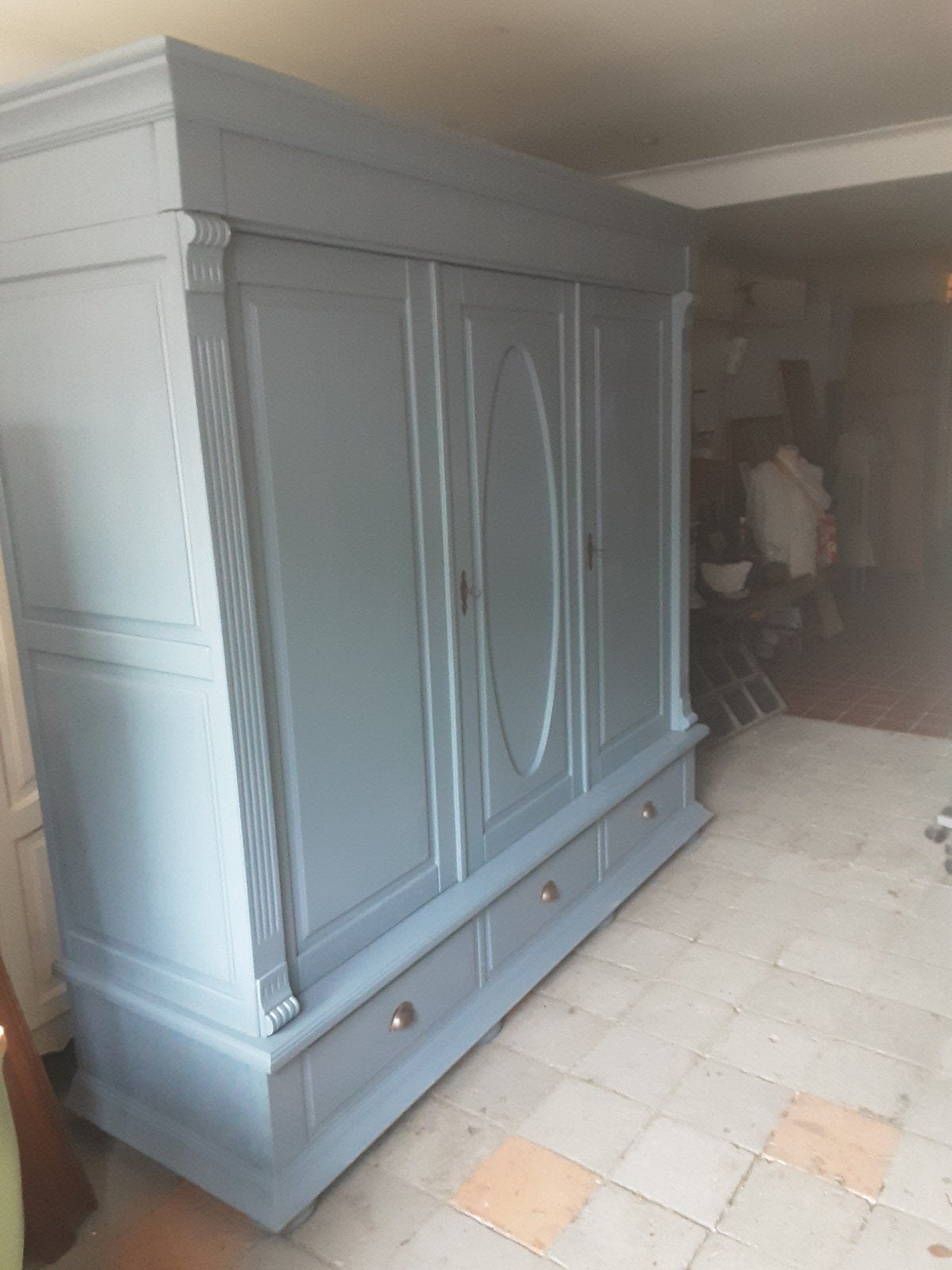 Brocante grenen kast DEMONTABEL, Huis en Inrichting, Ophalen, Gebruikt