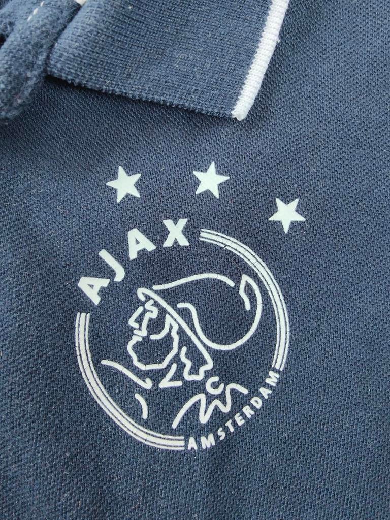 Blauwe AFC Ajax polo shirt - Maat 152/158, Ajax, Gebruikt, Ophalen of Verzenden, Shirt of Longsleeve