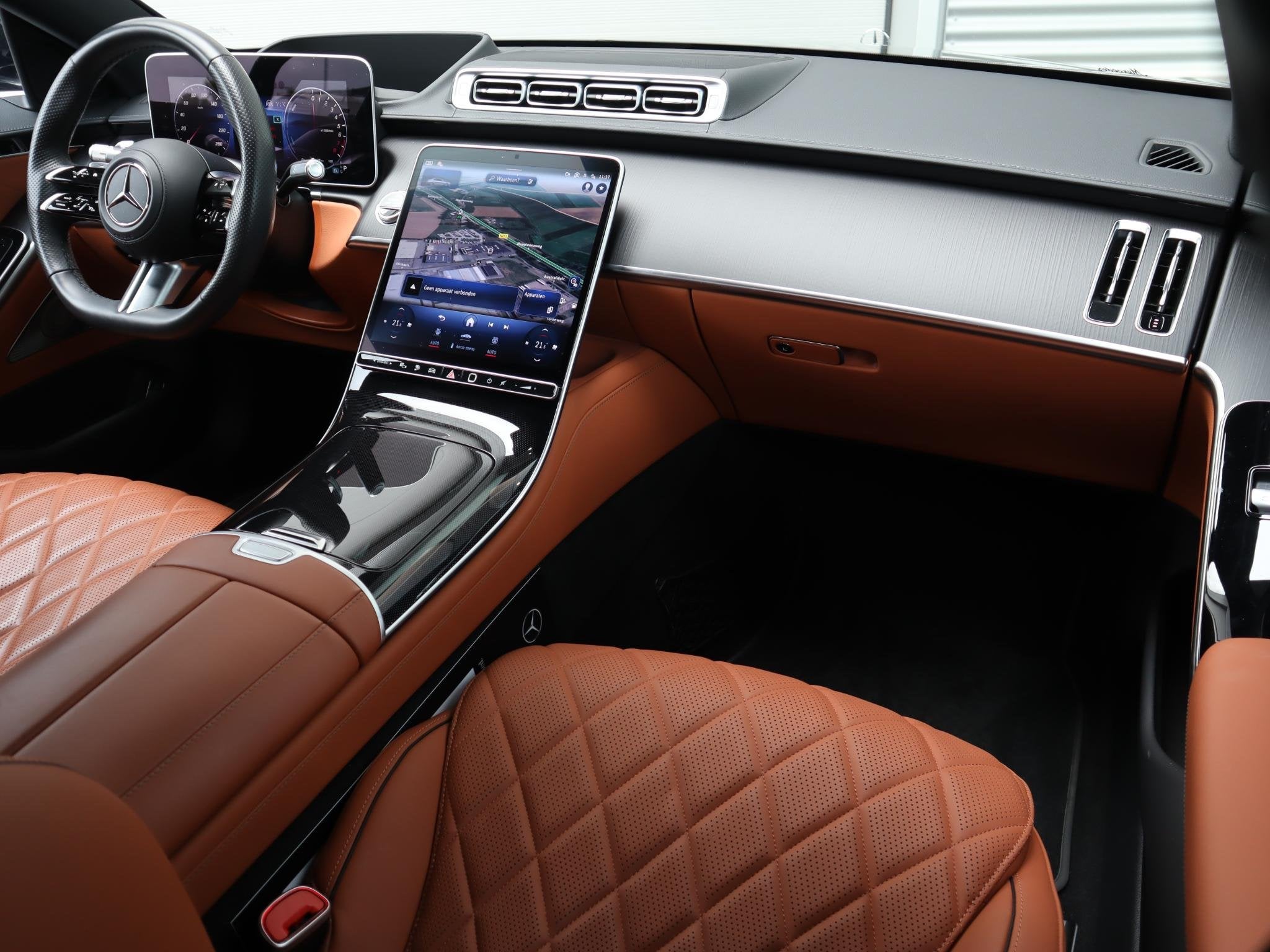 Mercedes-Benz S-klasse 580 e AMG Line l Keyless l Achteruitr, Auto's, Achterwielaandrijving, Gebruikt, Euro 6, 510 pk