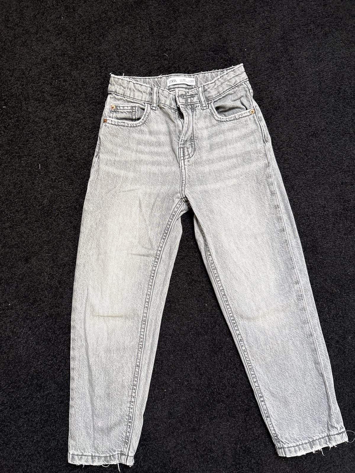 Zara Grijze Jeans Maat 128 (8 jaar), Ophalen of Verzenden, Gebruikt, Zara girls, Meisje
