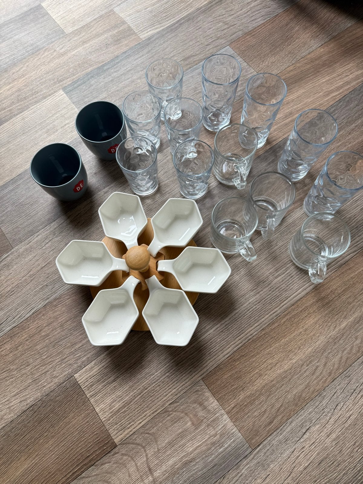 Diverse Keukenbenodigdheden: Glazen, Schalen, Bakvormen, Voorraadpot, Ophalen, Gebruikt, Glas