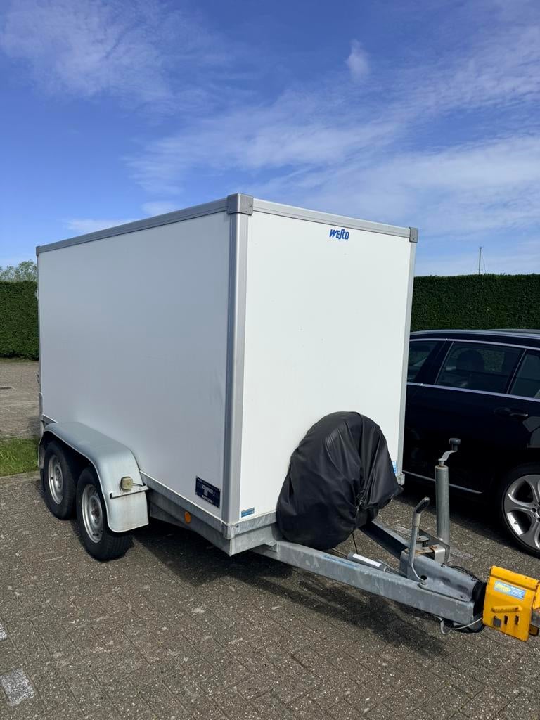 Gesloten aanhanger Wesco - 2001 hoog 300x135x150, Auto diversen, Aanhangers en Bagagewagens, Ophalen, Gebruikt