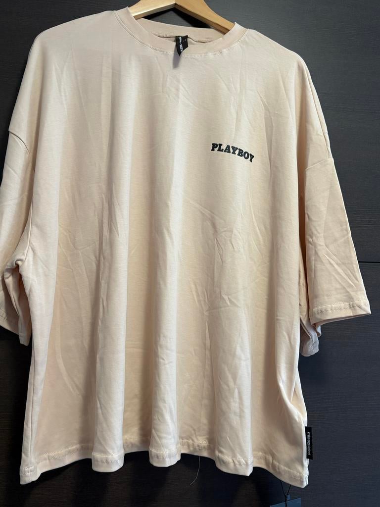 Playboy x Missguided T-shirt - Nieuw met kaartjes, Ophalen of Verzenden, Nieuw, Maat 56/58 (XL), Beige