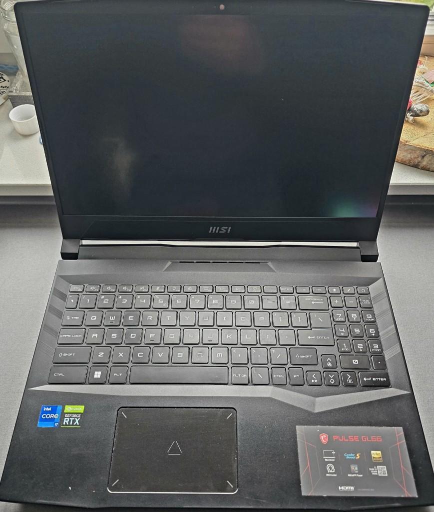 MSI Pulse GL66 12UEK-496NL, Computers en Software, Windows Laptops, Gebruikt, 15 inch, SSD, 2 tot 3 Ghz, 16 GB, Qwerty, Met videokaart