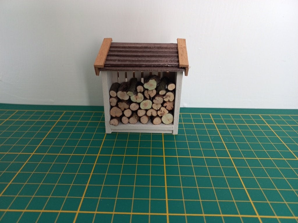 Houthok met houtvoorraad., Verzenden, Nieuw, Decoratie