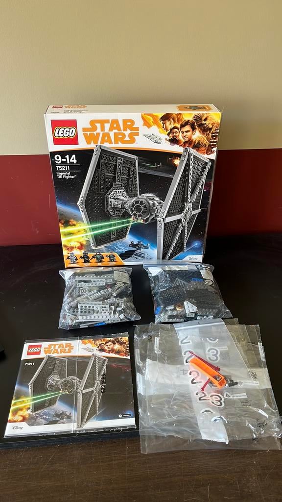 Lego Star Wars 75211 Imperial TIE Fighter, Ophalen, Zo goed als nieuw, Complete set, Lego