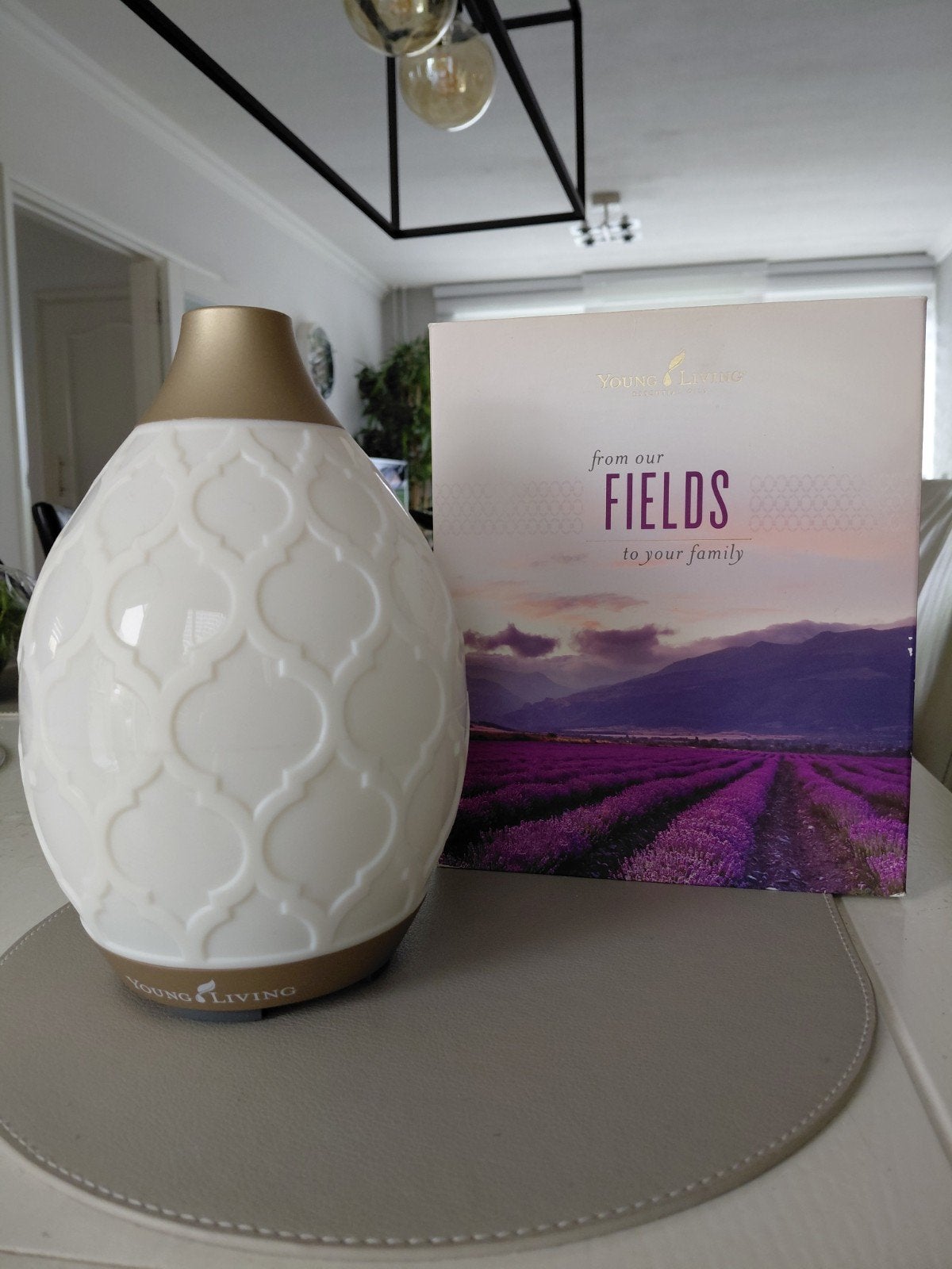 Young Living diffuser met olietjes, Ophalen