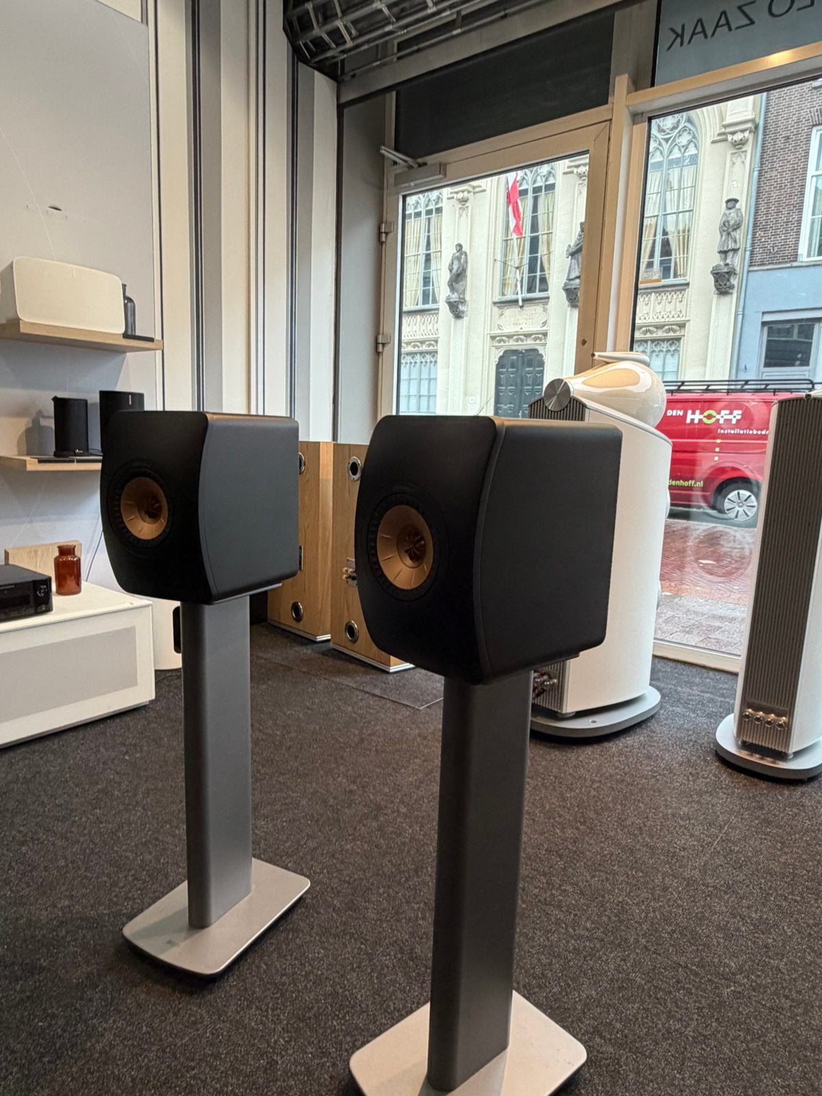Kef LS50 Wireless 2 black, Ophalen of Verzenden, Refurbished, Boekenplank luidspreker, Overige merken