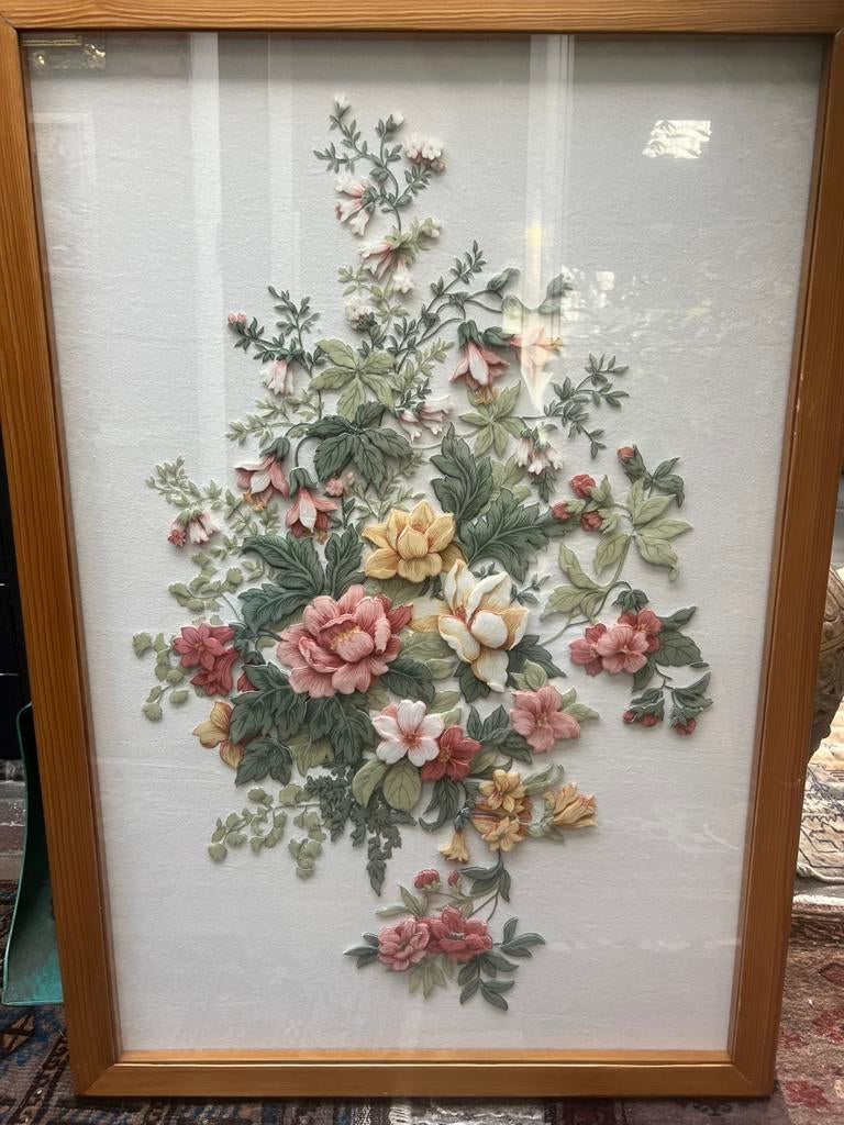 Prachtige 3D vintage schilderij 95cmx65cm, Ophalen of Verzenden