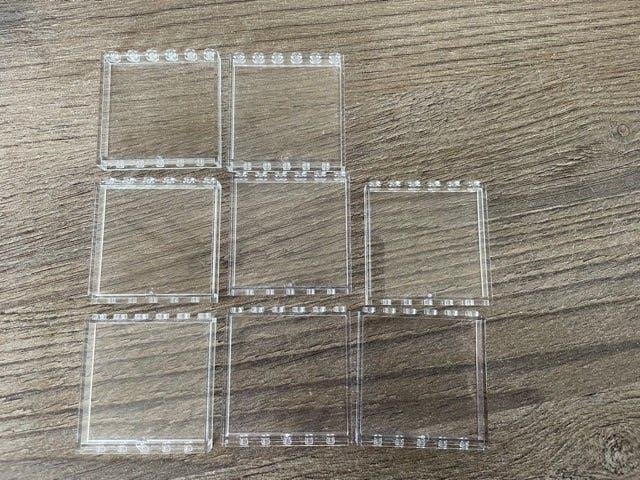 lego panelen 1x6x5 transparant, doorzichtig (4), Ophalen of Verzenden, Nieuw, MOC (eigen creatie), Lego