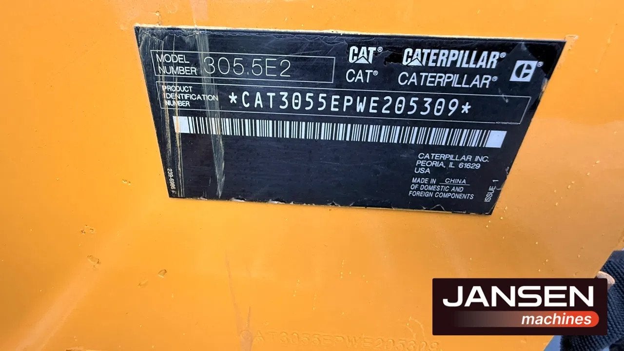 Caterpillar CAT 305.5 E CR (bj 2018), Zakelijke goederen, Machines en Bouw | Kranen en Graafmachines, Jansen Machines, Albert@jansen-machines.com