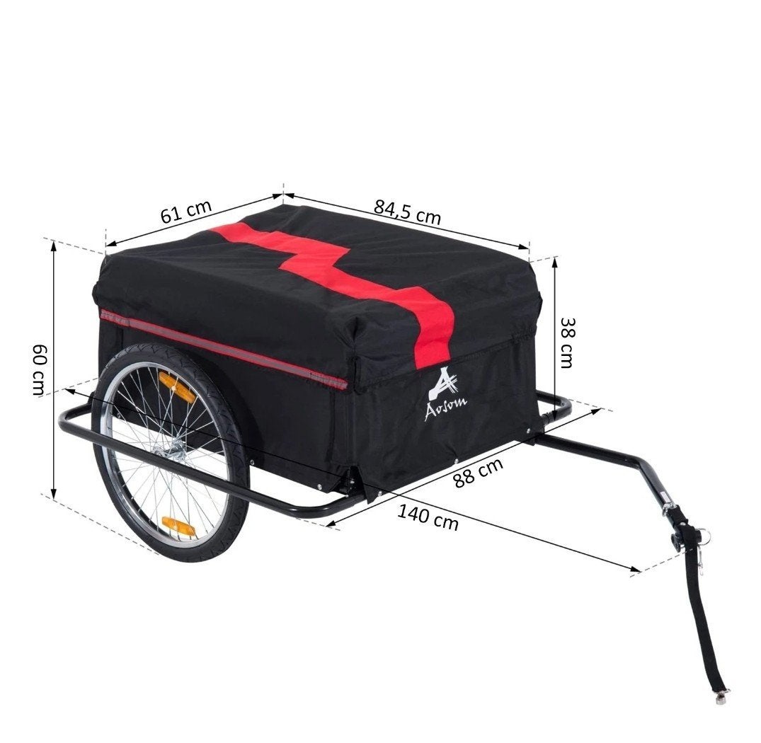 Fietsaanhanger voor bagage - Opvouwbaar, Gebruikt, Opvouwbaar, Bagagekar, 20 tot 40 kg