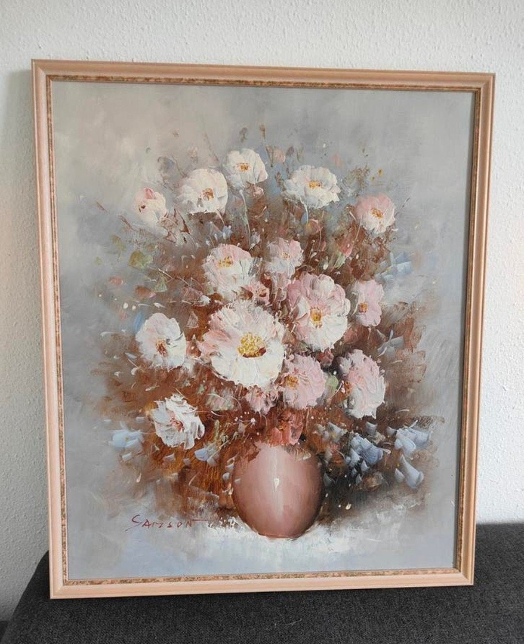 Een mooi olieverfschilderij op doek, Ophalen, 50 tot 75 cm, Schilderij