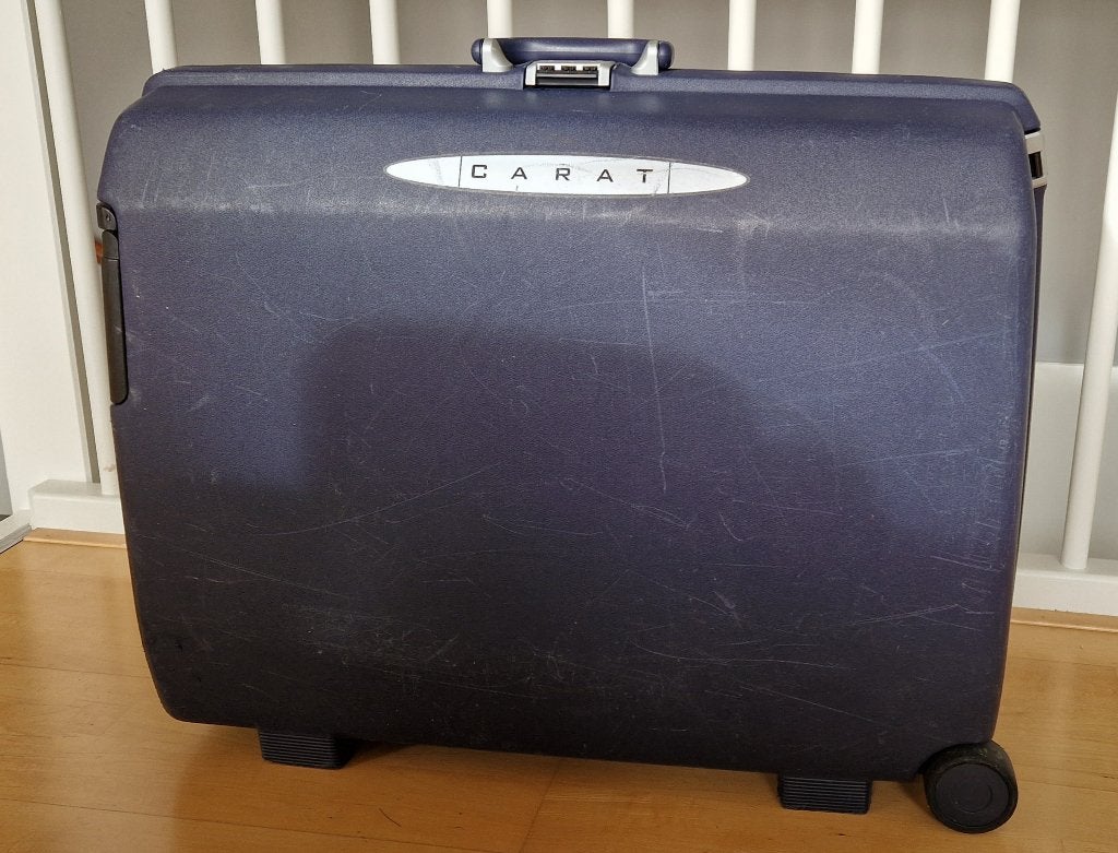 te koop samsonite koffer, Ophalen, Gebruikt, Hard kunststof, 70 cm of meer