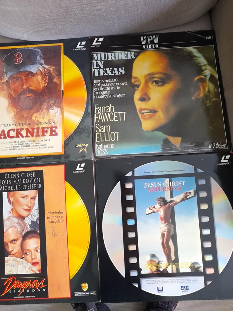 Tekoop 4x Laserdisc Films    PAL, Ophalen of Verzenden