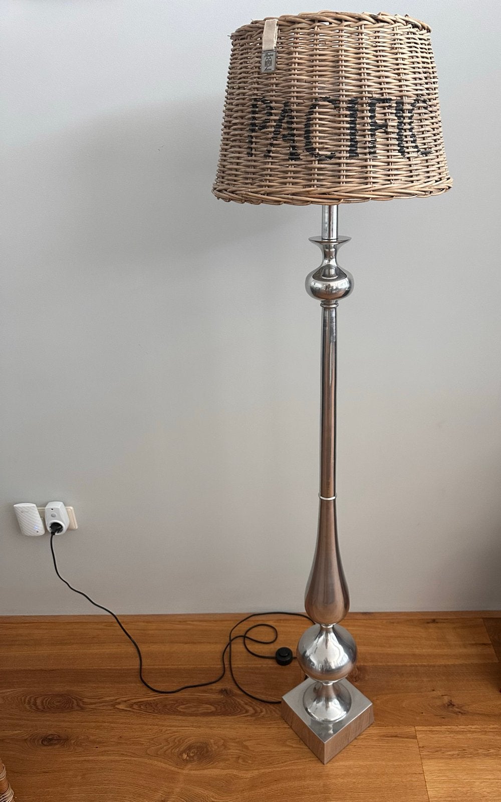 2x RM industrieel , modern , aluminium staande lampen, Ophalen, Gebruikt, E27 (groot), Metaal