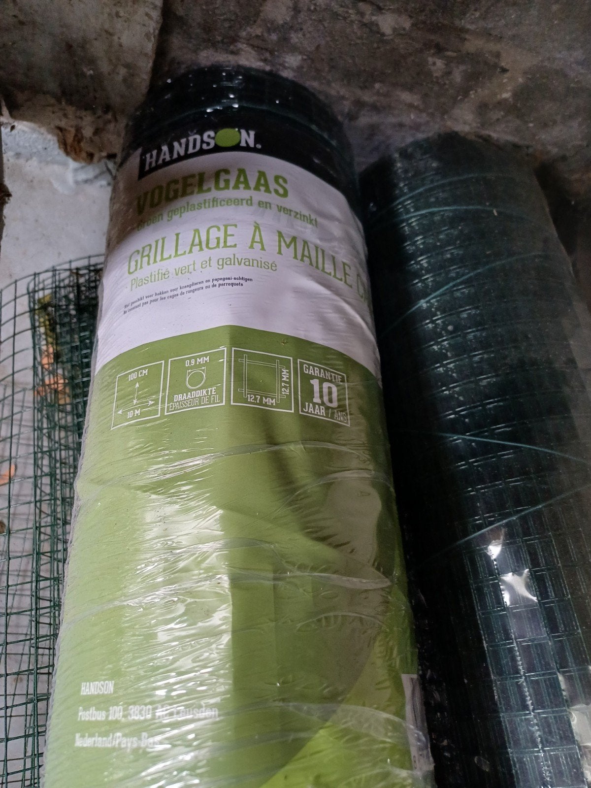 Handson Vogelgaas - Groen Geplastificeerd (2*10,+3+7meters), Ophalen, Nieuw, 20 meter of meer