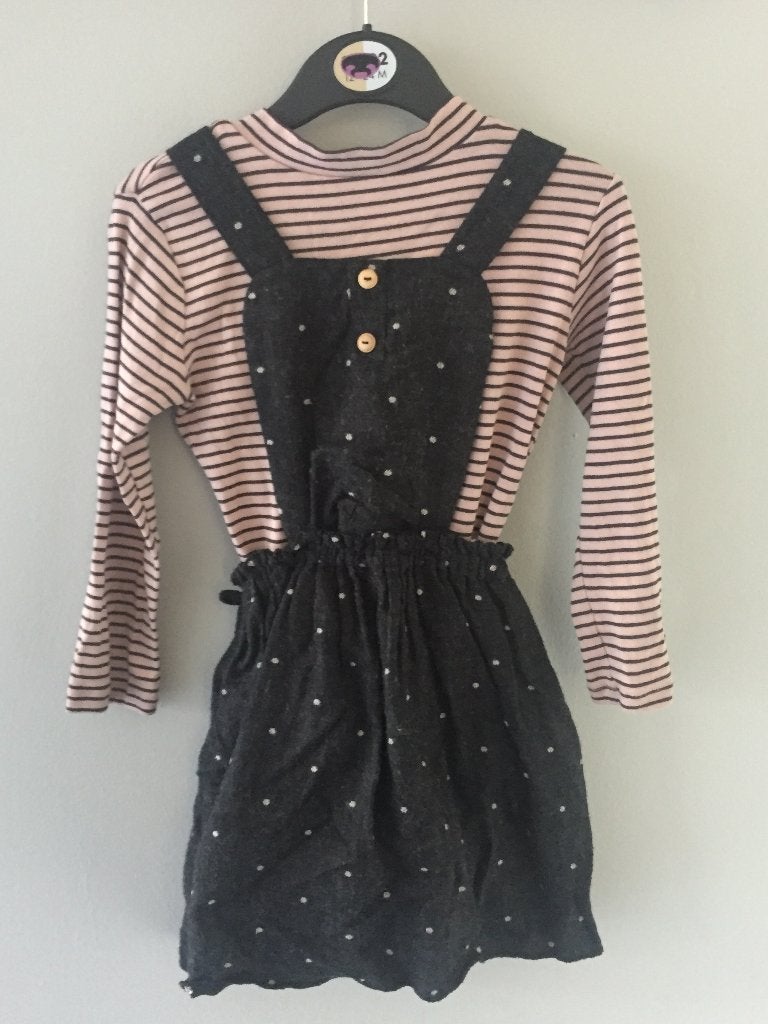 Tuinrokje met lange mouw shirt maat 110, Gebruikt, Meisje, Ophalen of Verzenden, Setje