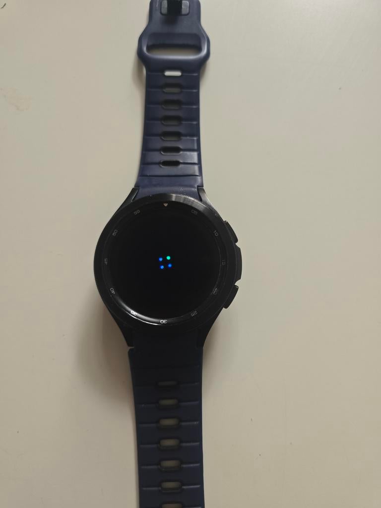 Samsung Galaxy Watch 4 Classic met oplader 46mm Zwart, Sieraden, Tassen en Uiterlijk, Smartwatches, Zwart, Ophalen of Verzenden