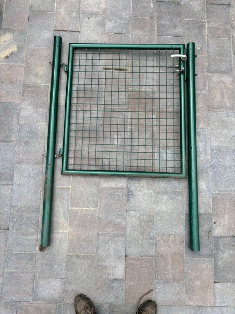 2x Tuinpoort, Tuin en Terras, Tuinpoorten, Gebruikt, Looppoort, IJzer, 100 tot 150 cm, Minder dan 100 cm, Ophalen