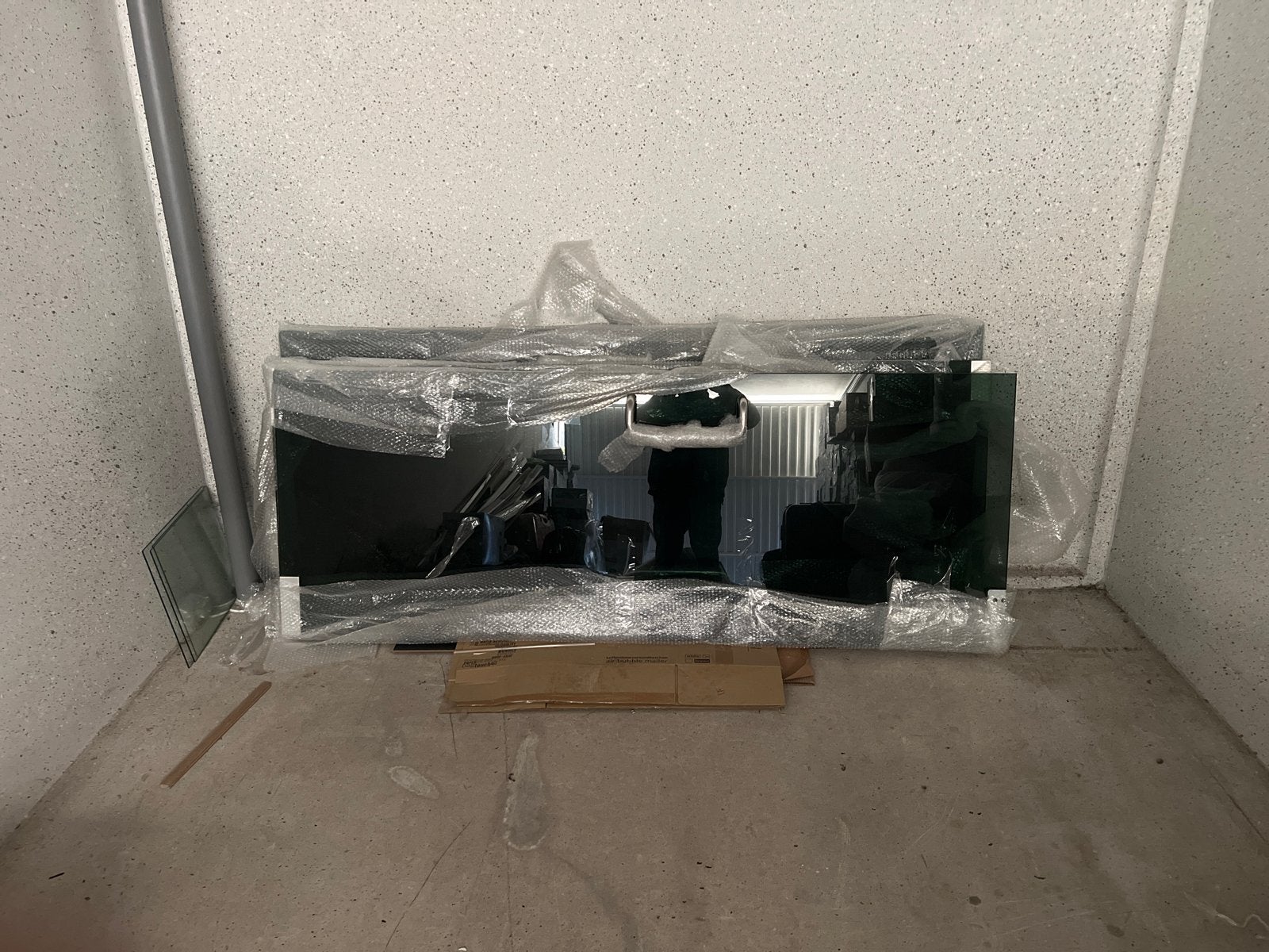 Grote glazen deur , nieuw in verpakking, Ophalen, 120 tot 160 cm, Nieuw, Glasplaat