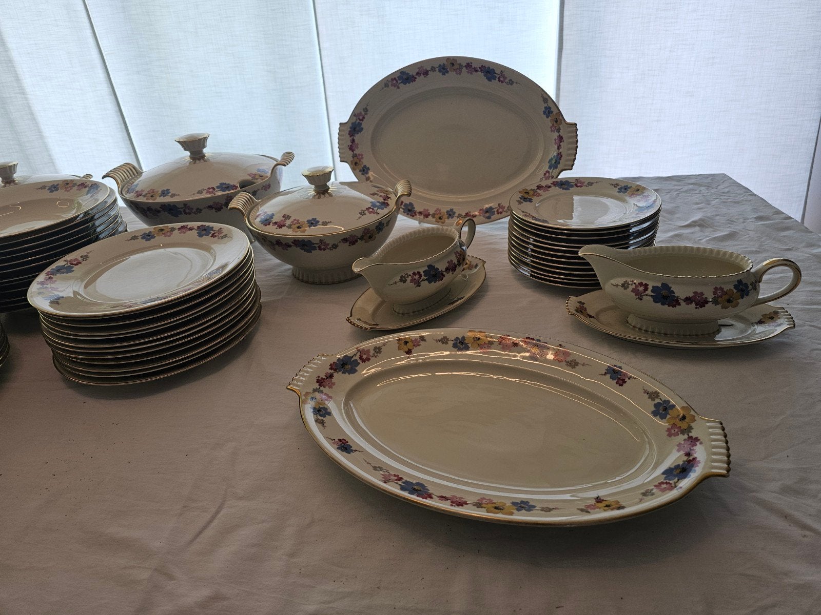 Sorau Lenz Carstens Porcellan 63 delig servies puntgaaf, Ophalen