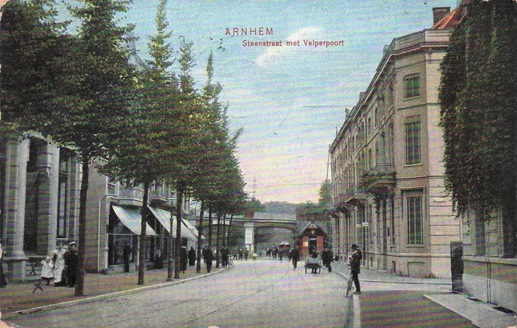 702-153-041 Arnhem Steenstraat Met Velperpoort, Ophalen of Verzenden, Voor 1920, Gelderland