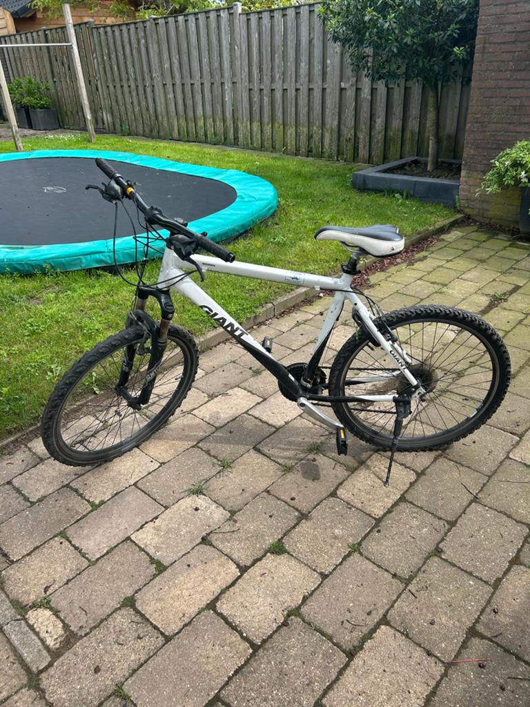 Giant Mountainbike - Wit/Zwart, Fietsen en Brommers, Ophalen, Gebruikt, Hardtail, Giant