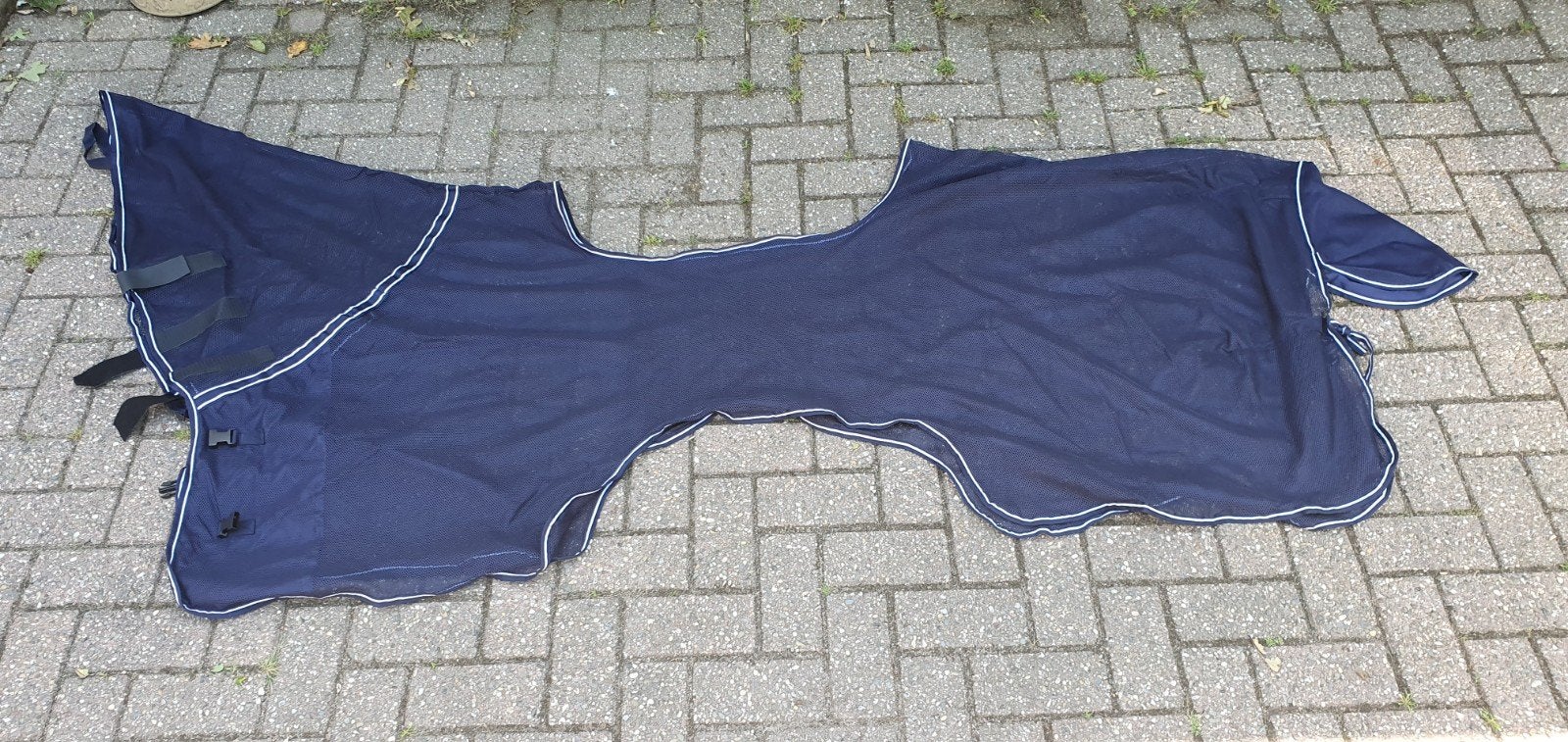 Uitrij-vliegendeken rugmaat 145 cm donkerblauw, Ophalen of Verzenden, Zo goed als nieuw, Dressuur