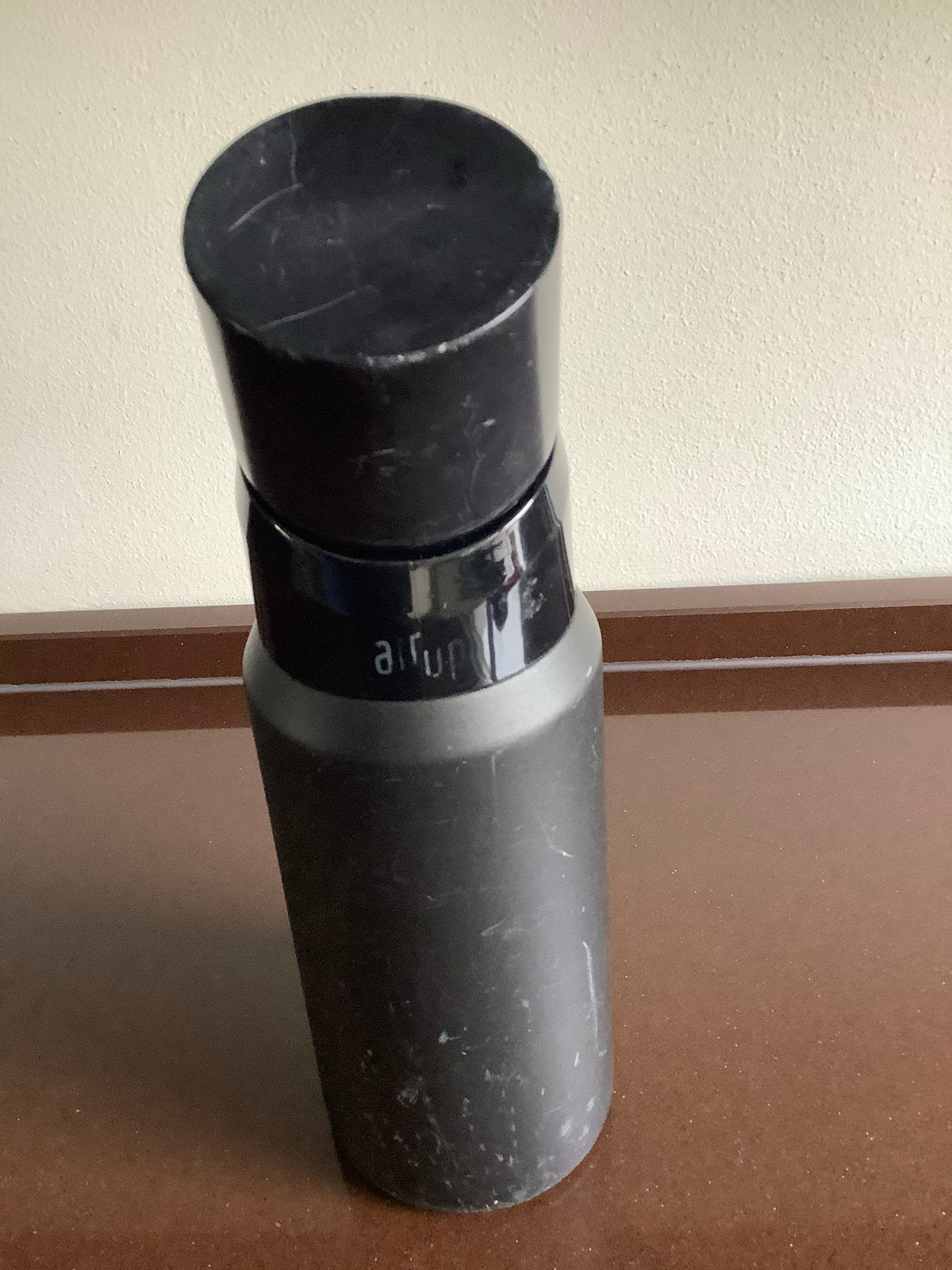 Air up thermo fles 850 ml - Zwart (gebruikt), Ophalen of Verzenden, Gebruikt, Zwart, Overige merken