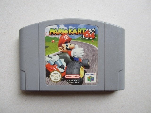 Mario Kart N64 Nintendo 64, Racen en Vliegen, Ophalen of Verzenden, Zo goed als nieuw, 3 spelers of meer