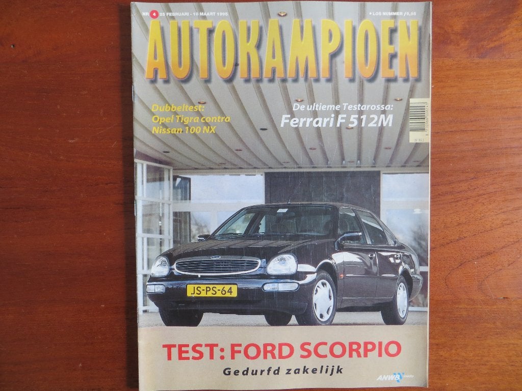 Autokampioen 4 1995 Ferrari F 512M Ford Scorpio Tigra, 100NX, Ophalen of Verzenden, Nieuw, Ferrari