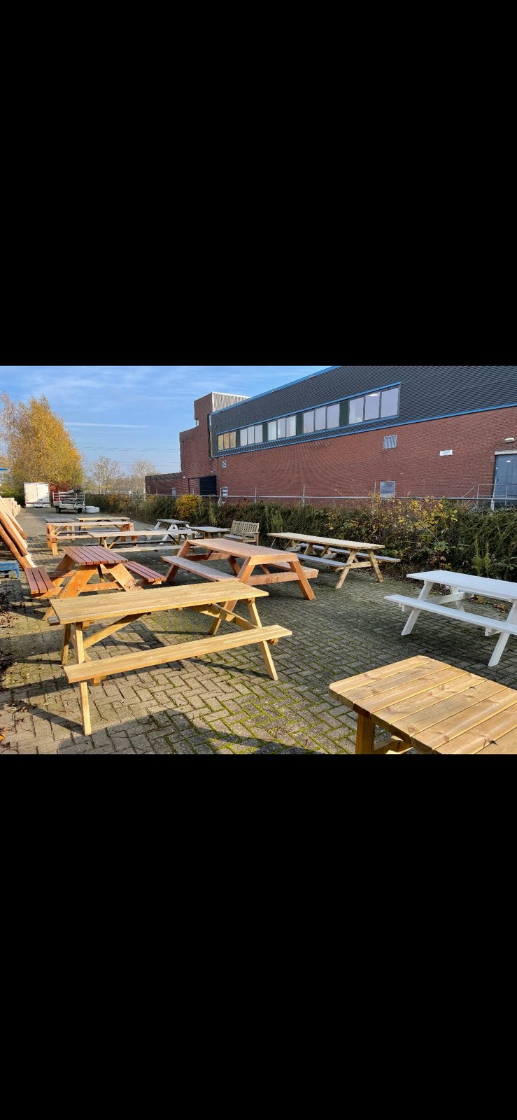 picknicktafels, Tuin en Terras, Picknicktafels, Zo goed als nieuw, Rechthoekig, Hout, Ophalen