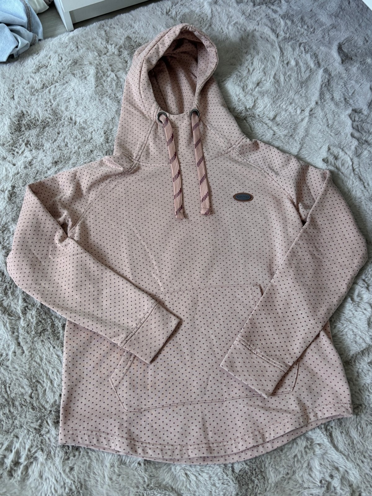 Oxmo hoodie roze met stippen - Zo goed als nieuw, Kleding | Dames, Ophalen of Verzenden, Zo goed als nieuw, Lange mouw, Roze