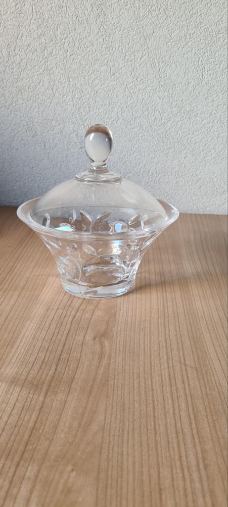 Glazen Bonbonnière met Deksel - Kristal Look, Ophalen of Verzenden, Nieuw