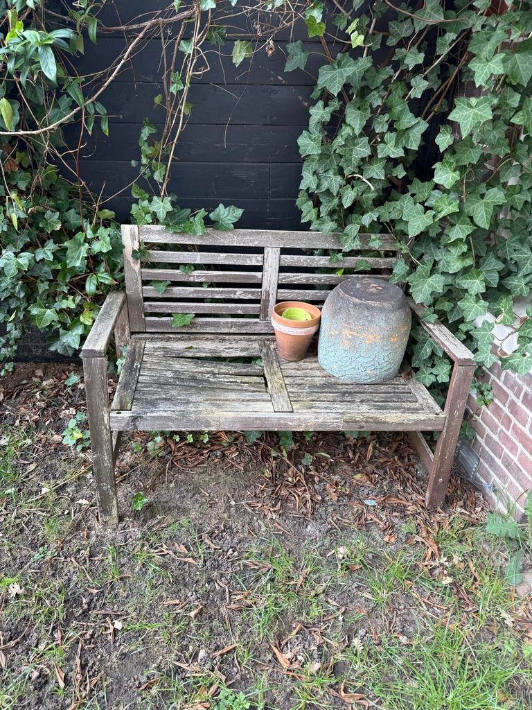Gratis op te halen: Houten tuinbank, Ophalen of Verzenden, Gebruikt, Hout
