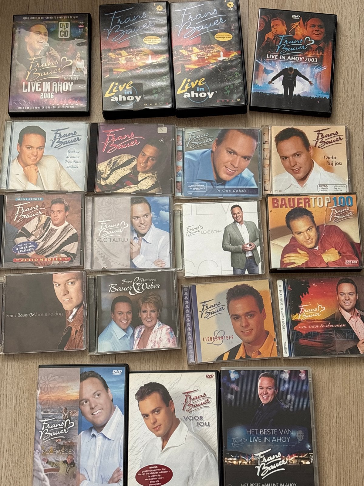 Grote collectie Frans Bauer CD's en DVD's, Gebruikt, Ophalen of Verzenden, Levenslied of Smartlap, Verzamelalbum