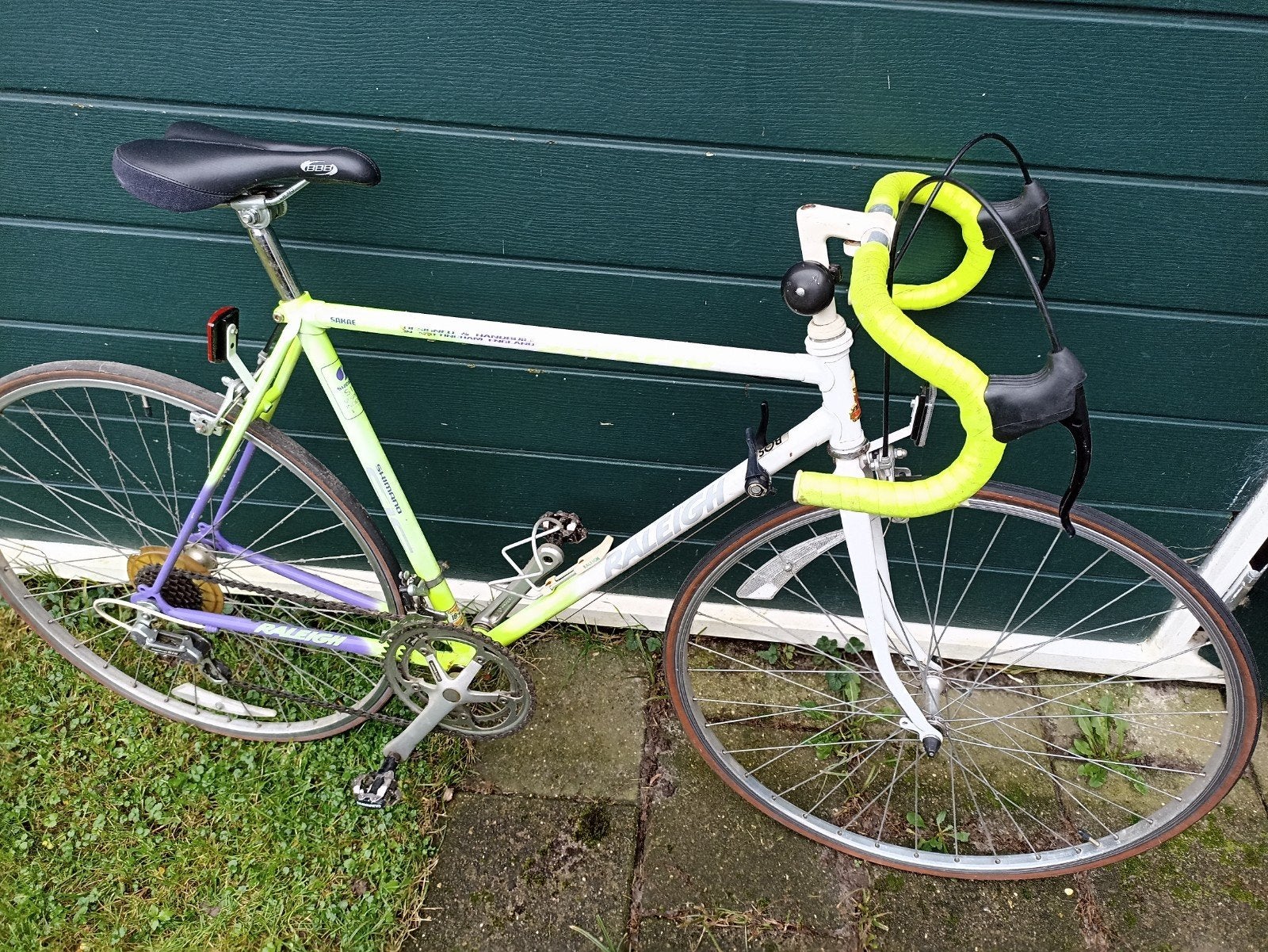 Vintage racefiets - Raleigh - Nieuwe banden nodig, Gebruikt, Staal, 53 tot 57 cm, Ophalen