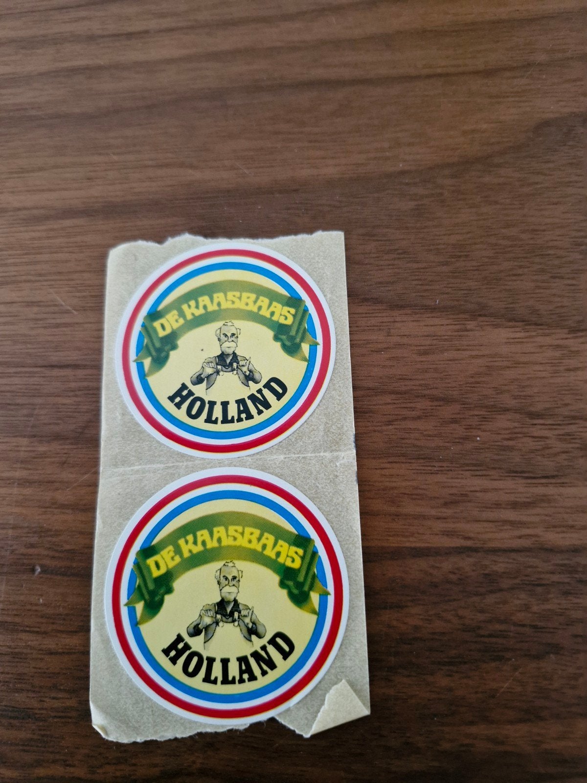 9752 De Kaasbaas Holland Stickers - Set van 2, Ophalen of Verzenden, Nieuw, Overige typen