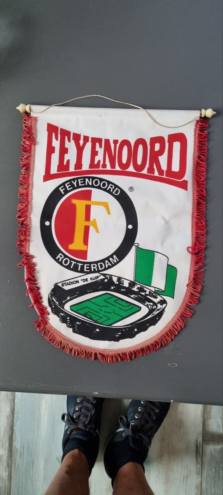 Feyenoord Vaantje - Stadion De Kuip, Verzamelen, Verzenden, Gebruikt, Feyenoord, Vaantje of Sjaal